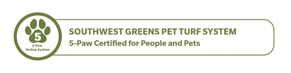Southwest Greens Ontario Pet Turf System 5-Paw Certified for People and Pets