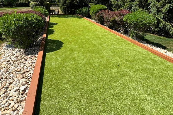 Toronto Bocce Ball Court featuring artificial grass