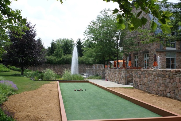 Toronto Custom Bocce Court using artificial turf
