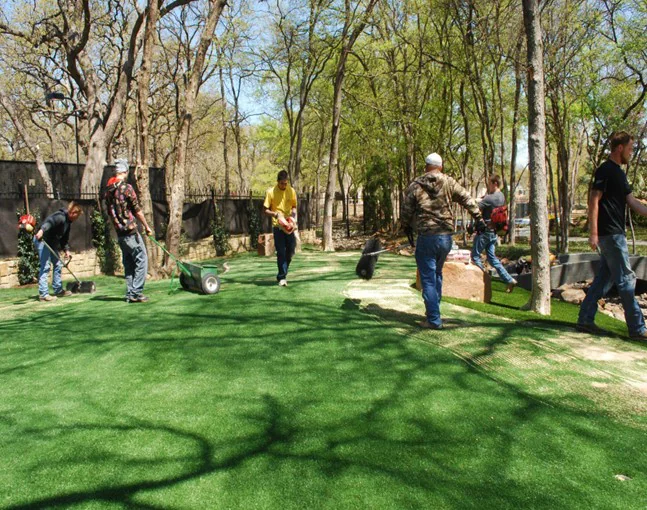 Toronto artificial grass installation - base layer