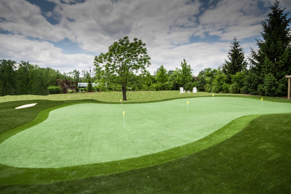 sloped green